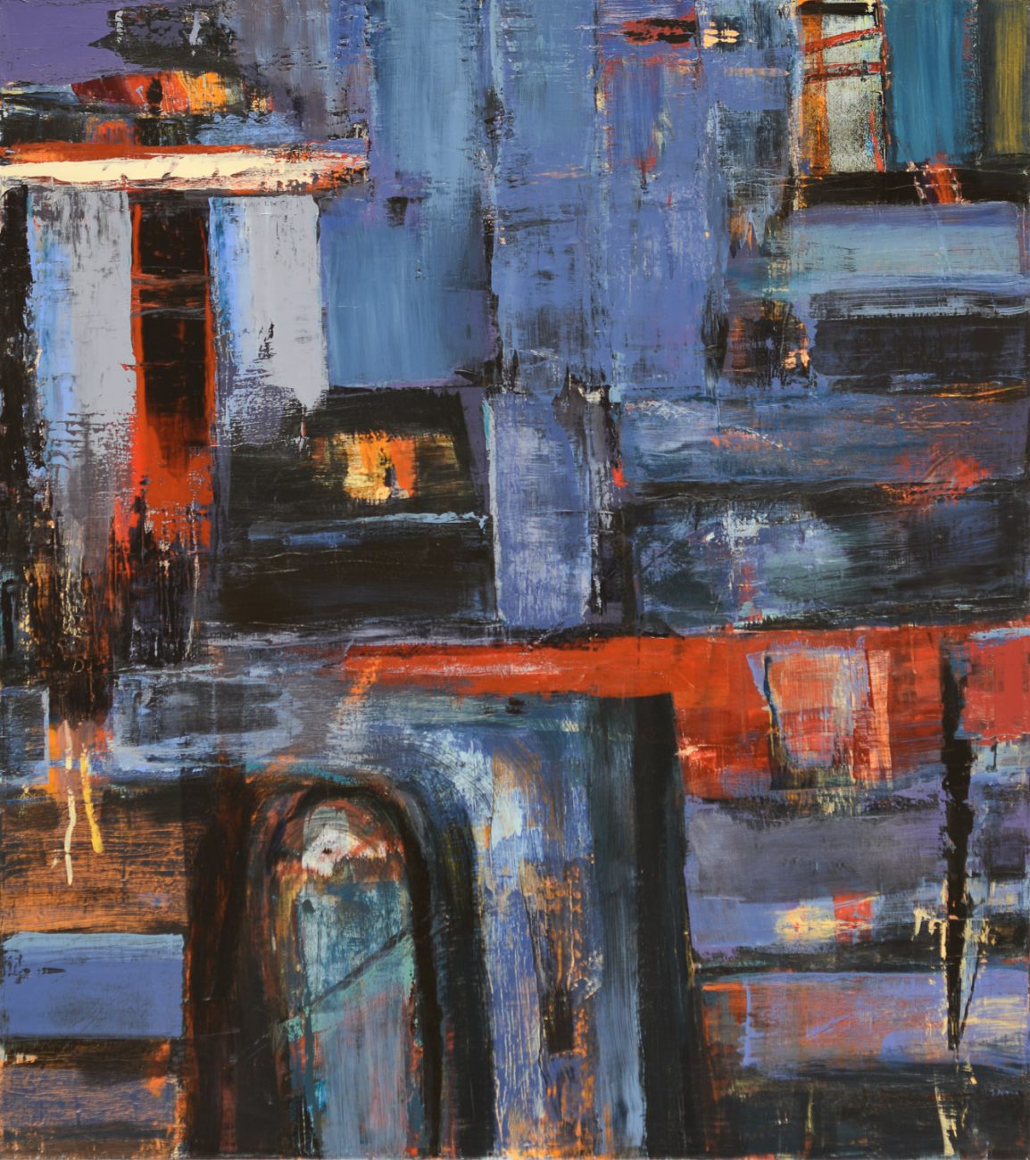 Tom Ferrara Painting-Feeding the Swamp Monster 2017